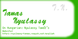 tamas nyulassy business card